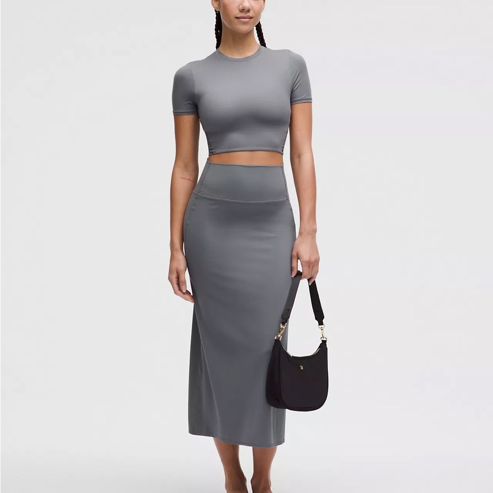 lululemon athletica Gray High-Rise Pencil Skirt